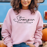 Sandjest Inspirational T-Shirt Stronger Than the Storm Gift for Women Girl Friend